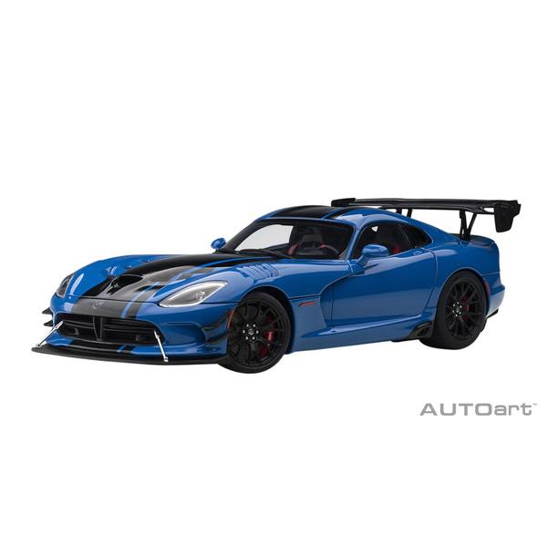 AUTOart 1/18 ダッジ バイパー ACR ブルー/ブラック・ストライプ 完成