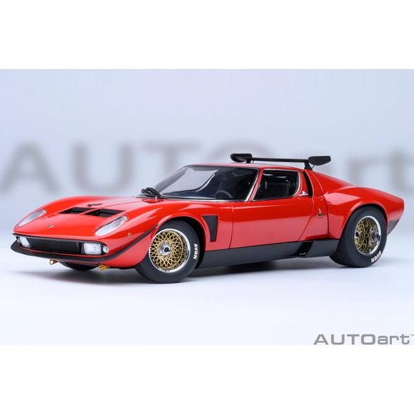 AUTOart 1/18 ランボルギーニ ミウラ SVR イオタ レッド 完成品
