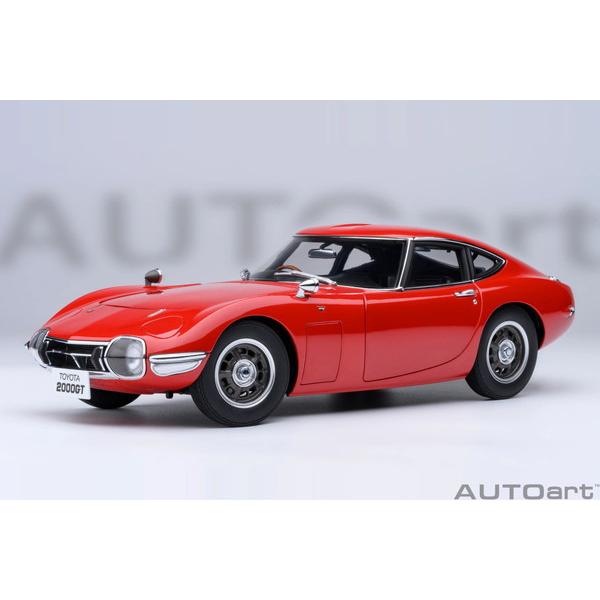 TOYOTA 2000GT バーガンディ 1/18 ミニカー AUTOart 1/18 トヨタ 2000GT 1967 レッド 完成品ミニカー 79547 送料