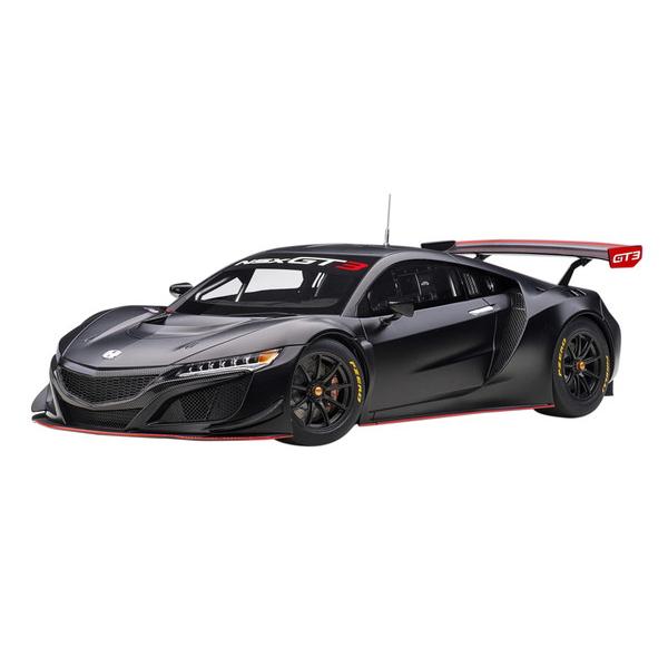 AUTOart 1/18 ホンダ NSX GT3 2018 マット・ブラック 完成品ミニカー