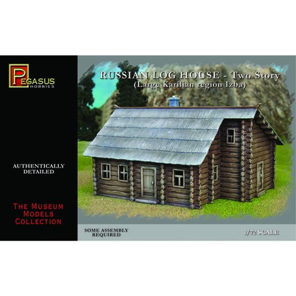ペガサスホビー 1/72 ロシアのログハウス 2階建て カレリア地方の大きなイズバハウス プラモデル PH7704 送料無料