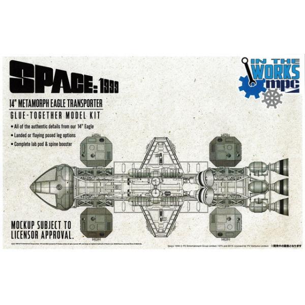MPC 1/72 スペース1999 イーグル w/ラボポッド&amp;ブースター プラモデル MPC979 送料無料