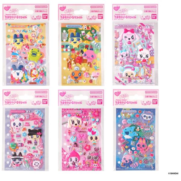 【正規品】たまごっちタイルシール　たまもりしーるリフィル　８枚セット 6種類セット】 たまもりしーるリフィル 6枚セット たまごっちシール