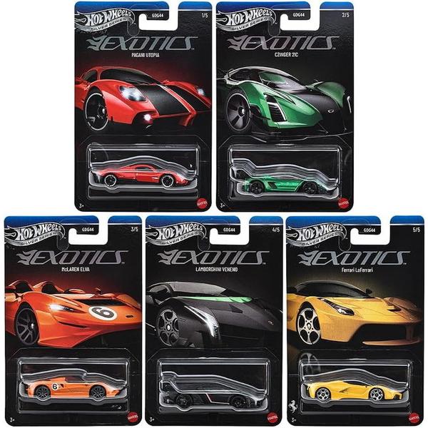 【9月12日発売予定】　ホットウィール(Hot Wheels) テーマオートモーティブ アソート エキゾチックス 5台セット(各1台) GDG44-987U　送料無料