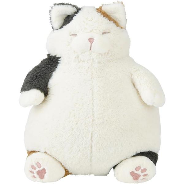 抱き枕 ねこ肯定感 みけねこのさんま Mサイズ 全長約26cm ぽっちゃり猫