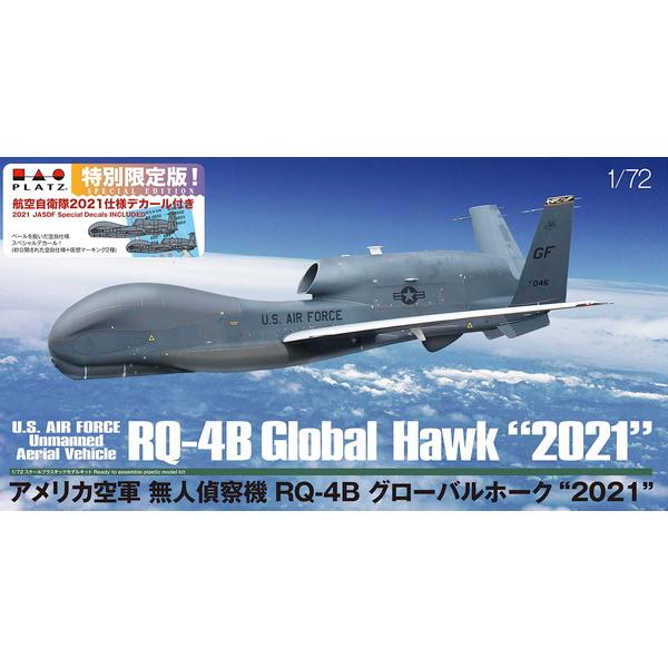 プラッツ 1/72 アメリカ空軍 無人偵察機 RQ-4B グローバルホーク "2021" 航空自衛隊 2021仕様デカール付き プラモデル AC-54SP 送料無料