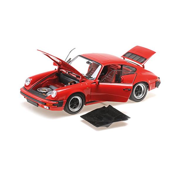 MINICHAMPS 1/18 ポルシェ 911 カレラ クーペ 3.2 1983 レッド 完成品