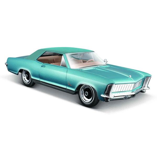 Maisto 1/26 1965 ビュイック リヴィエラ MTブルー 完成品ダイキャスト