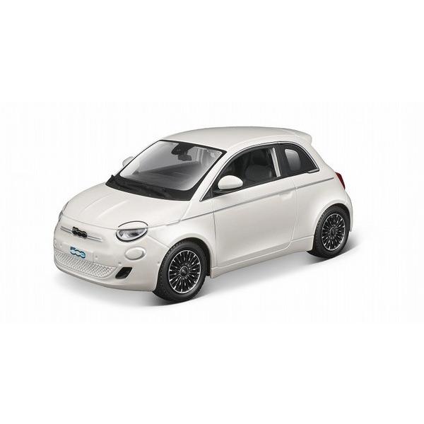 Bburago 1/24 フィアット 500e (2003) アイスホワイト 完成品ダイ