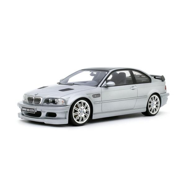 希少‼️ BMW E46前期　1:18 フィギュア　ミニカー　送料込み OttO mobile 1/18 BMW E46 M3 GTR ストリート 2001 (シルバー) 完成品