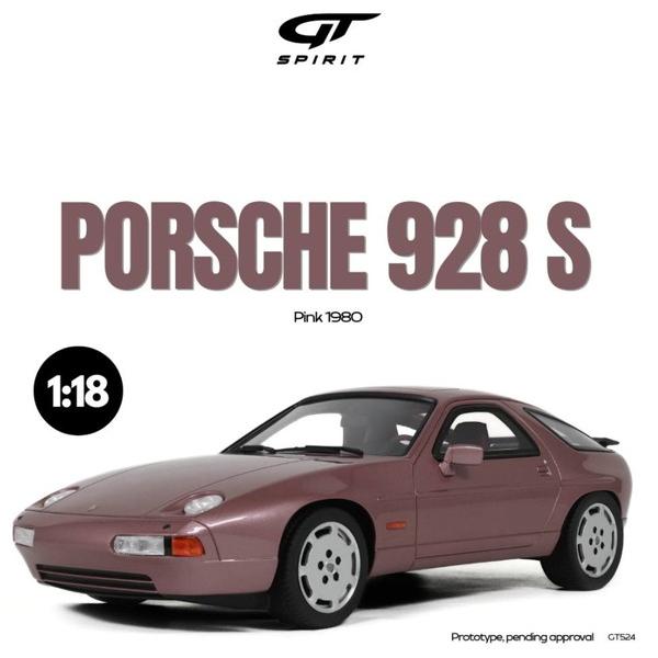 GT SPIRIT 1/18 ポルシェ 928 S 1980 (ピンク) 完成品ミニカー GTS524
