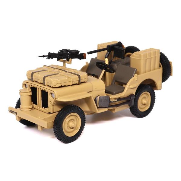 Militaria 1/43 ウィリス ジープ 1/4t ヴィッカースK機関銃 イギリス軍