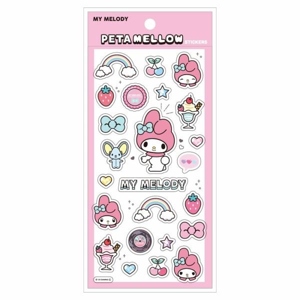 サンリオキャラクターズペタメロウステッカーズ ペタペタステッカーズ