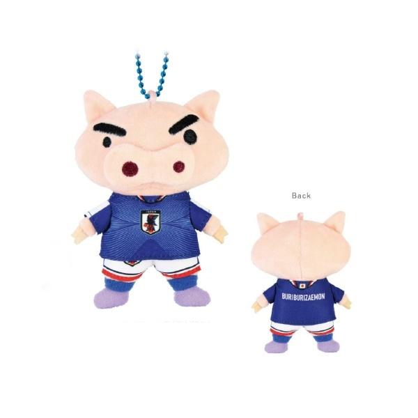 クレヨンしんちゃん ぬいぐるみマスコット サッカー日本代表Ver