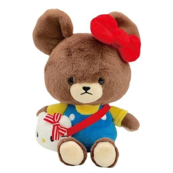 8月発売予定 くまのがっこう×ハローキティ ジャッキー SS ぬいぐるみ