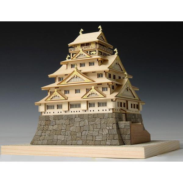 ☆大阪城 木製 完成品 模型 建物☆ ウッディジョー 木製建築模型 1/400 大阪城 : トイスタジアムYahoo!店