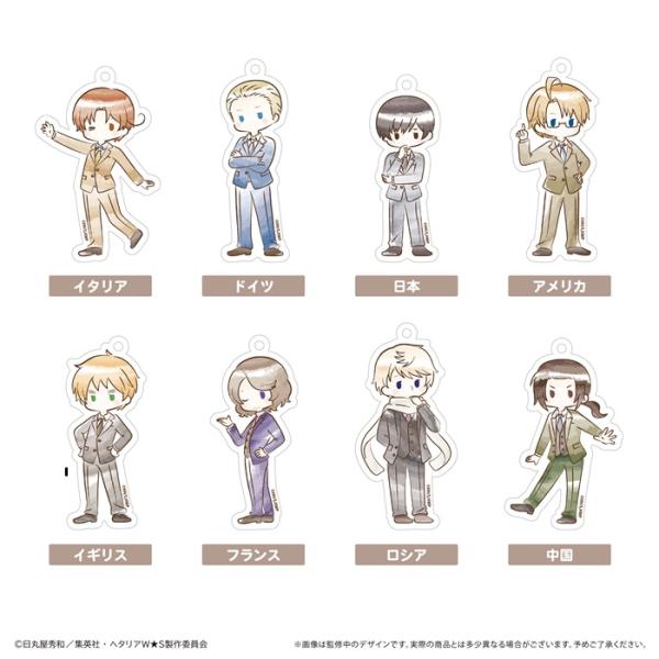 8月発売予定 アニメ「ヘタリア World☆Stars」 レトロちっくアクリル