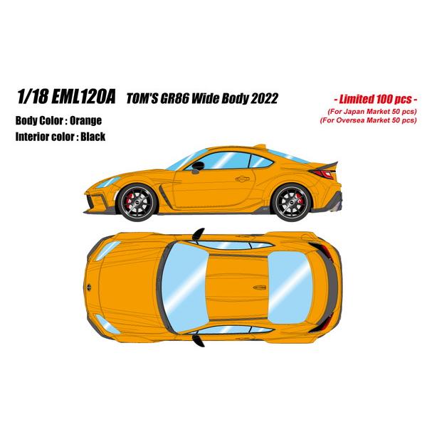 ○カタログ】 EIDOLON 1/18 トムス GR86 ワイドボディ 2022 オレンジ
