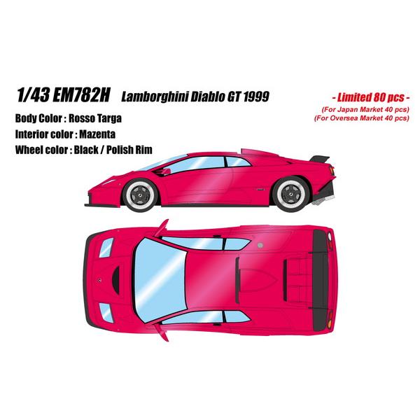 EIDOLON 1/43 ランボルギーニ ディアブロGT 1999 ロッソタルガ 完成品