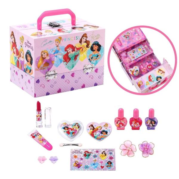 他サイト： ディズニープリンセス バニティメイクボックス　(メイクセット キッズ ネイル 女の子 キッズコスメ ギフト)　送料無料の商品画像
