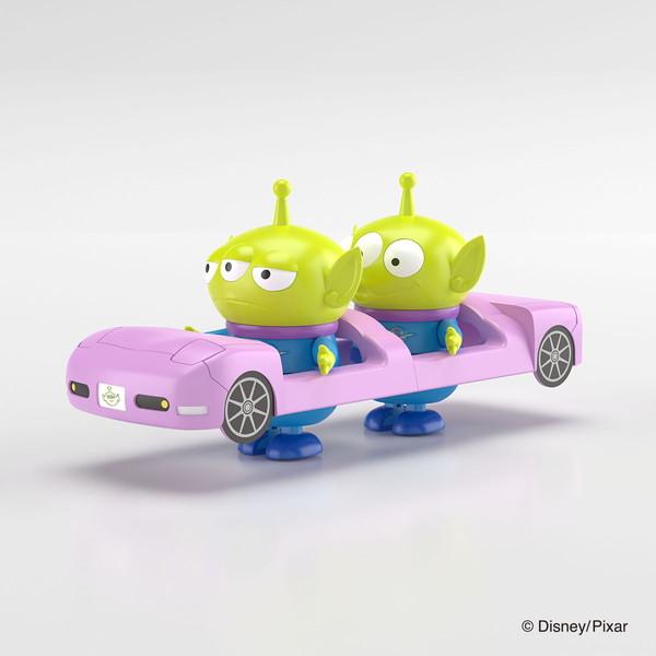 トドルトッツ エイリアン 宇宙飛行士 ロボット 車セット トイストーリー アオシマ 楽プラ トコトコ No.DP-06 トイ・ストーリー エイリアン