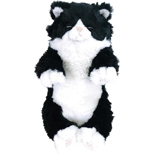 ひざねこ すやすや S ぬいぐるみ ハチワレ 全高約34cm P-1393 送料無料