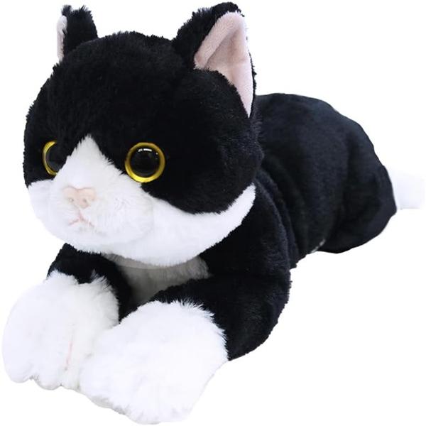 ひざねこ ぬいぐるみ ハチワレ Sサイズ 全長約36cm P-1513 送料無料
