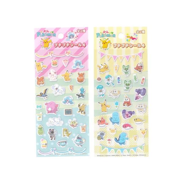 [Release date: January 10, 2026]【2種セット】 ポケットモンスター　プチプチシール4■メーカー：丸昌(Marusho)