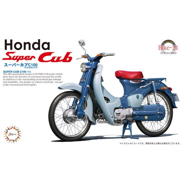 フジミ模型 1/12 バイクシリーズ No.21 ホンダ スーパーカブ C100(1958