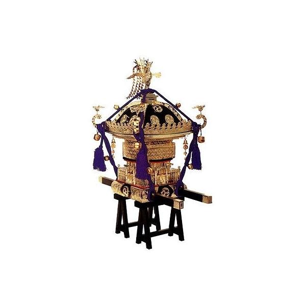 茶塗朱房1/5スケール 江戸神輿 みこしプラモ 童友社