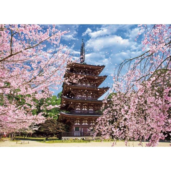 ジグソーパズル 500ピース 醍醐寺の桜と五重塔―京都 38×53cm 07-472s