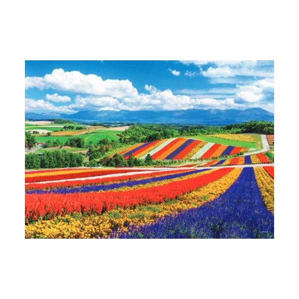 ジグソーパズル 2000スーパースモールピース 日本風景 虹色の四季彩の丘−北海道 38×53cm 54-240 送料無料