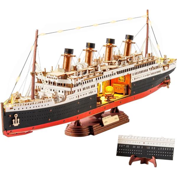 立体パズル 3Dパズル ウッドパズル 木製パズル 1912・Eternal Atlantic Voyager(英語版) タイタニック号 送料無料