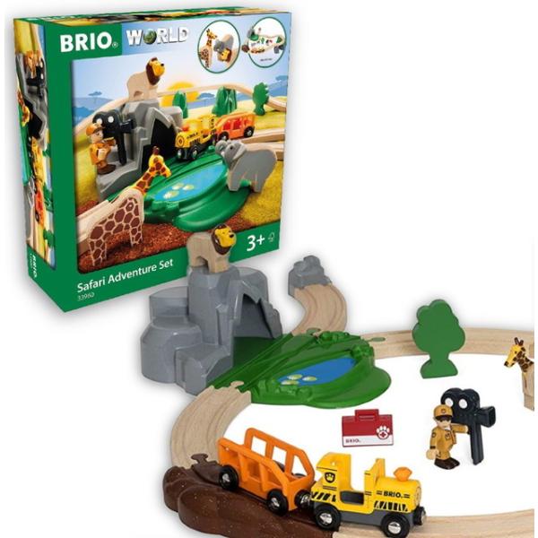 サファリアドベンチャーセット　33960　木製レール　木のおもちゃ　BRIO ブリオ 送料無料