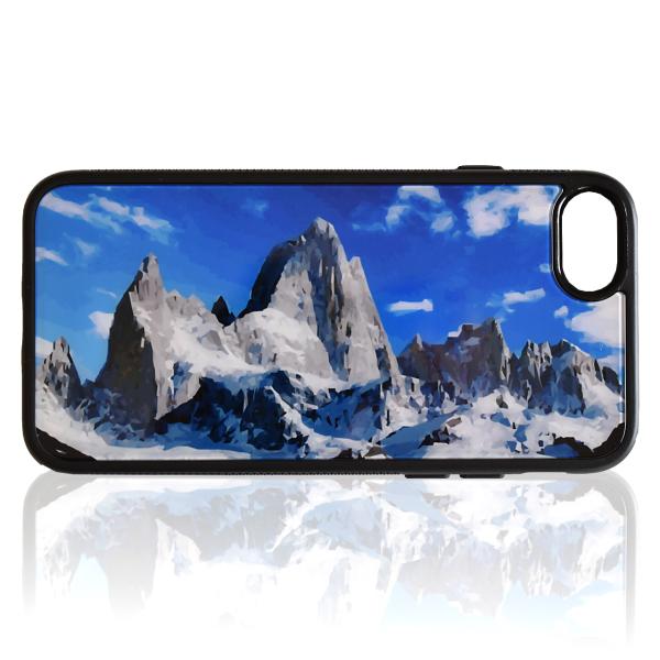 パタゴニアハードケースとパタゴニアクッションケース フィッツロイ パタゴニア iphone スマホケース アウトドア 登山 山