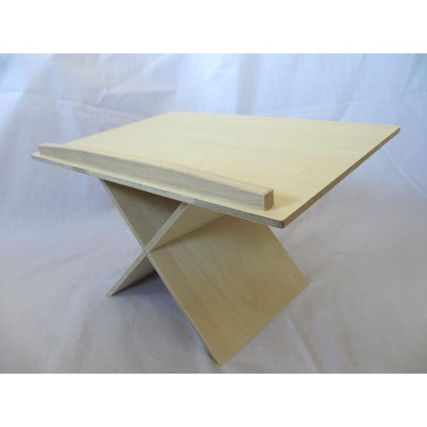 邦楽用 組み立て式座奏用見台(譜面台) X型 合板製 日本製