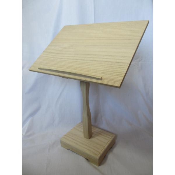 邦楽用 組み立て式座奏用見台(譜面台) 一本足見台 総桐製 日本製