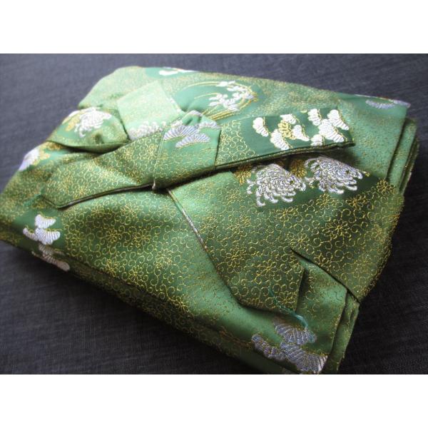 13絃用 お箏/お琴ケース 琴袋(丸袋) 緑系無地