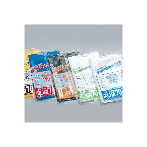 福助工業 業務用ポリ袋（70L） EL30-70 乳白半透明 （400枚）厚み0.03 