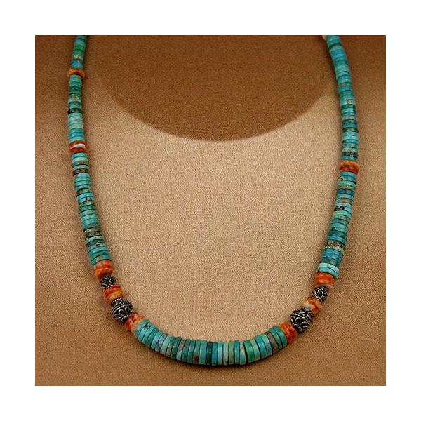 ネイティブアメリカン ハンドメイド ターコイズ スパイニーオイスター シルバービーズ ネックレス キャリコレイク Carico Lake Buyee Servis Zakupok Tretim Licom Buyee Pokupajte Iz Yaponii