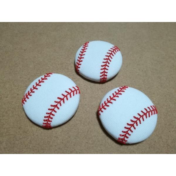 野球ボール18個　刺繍ハンドメイド　ヘアゴム プロ野球応援グッズ（アクセサリー）/野球ボール刺繍入りくるみ