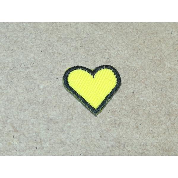 オーダー/縁取り刺繍ワッペンハート/2cmから4.5cm