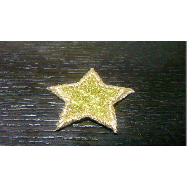 オーダー/縁取り刺繍キラキラワッペンスター・星セット/選べるサイズカラー裏面加工