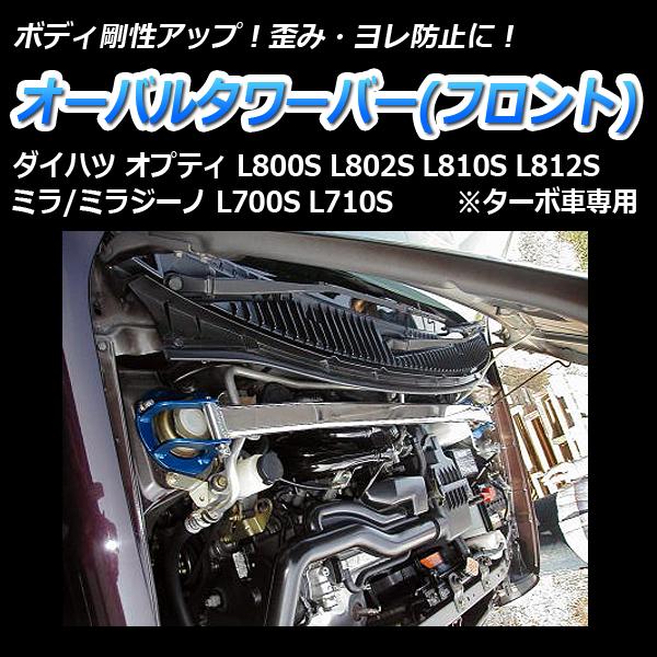 タワーバー フロント ミラ ミラジーノ L700S L710S (ターボ車