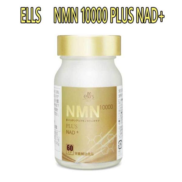 ELLS �@NMN 10000 PLUS NAD+�i60���j NMN�T�v�������g�@�h�{�⏕�H�i