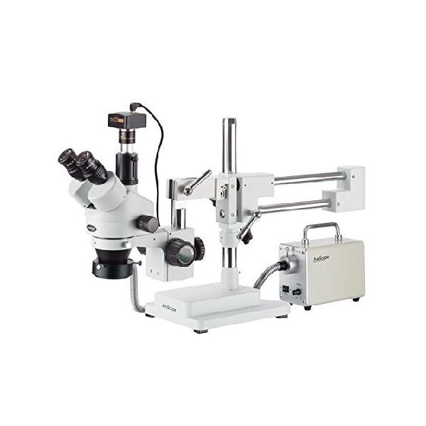 AmScope 7X-90X 三眼鏡ブームステレオ顕微鏡の魅力