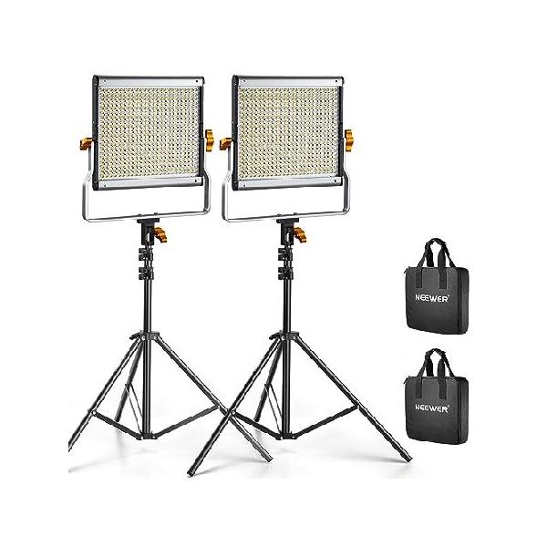 Neewer 【平行輸入品】Neewer 調光可能なバイカラー 480 LED ビデオ