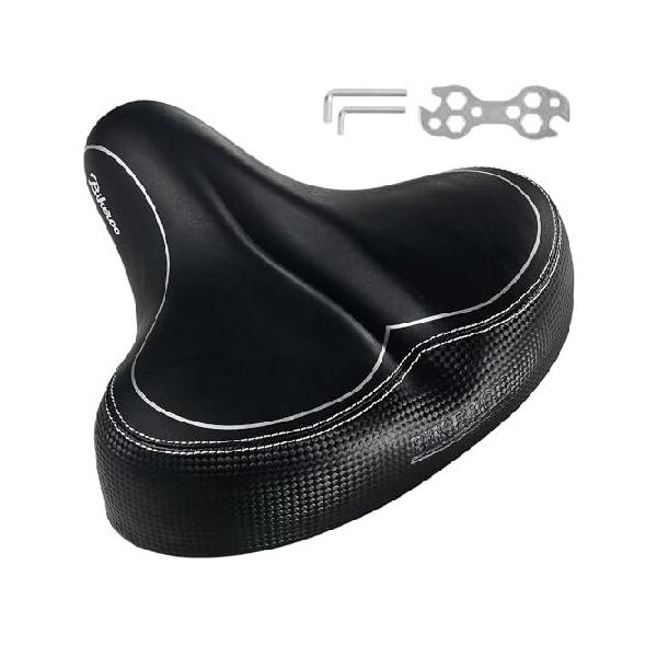 Bikeroo 自転車サドル エクササイズバイク 黒 Bikeroo サドル Oversize-Saddle 自転車用 サドル ブラック