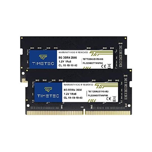 平行輸入品】Timetec 16GB キット(2x8GB) DDR4 2666MHz (DDR4-2666