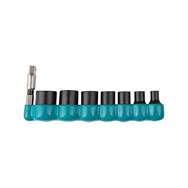 【平行輸入品】マキタ(Makita) インパクトXPS(TM) 8個 1/4インチドライブ 6点SAE インパクトソケットセット 標準ソケットアダプター付き E-01703